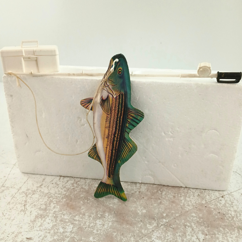 Vintage Mattel Big Jim Fisherman 1973 Puffy Trout Fish 8972 Accessory 5.75” Lot